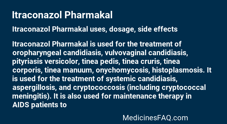 Itraconazol Pharmakal