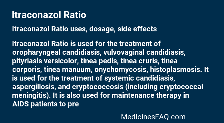 Itraconazol Ratio