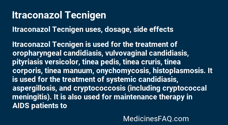 Itraconazol Tecnigen