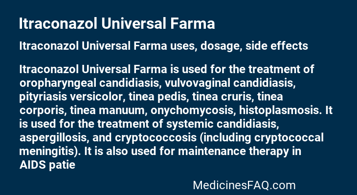 Itraconazol Universal Farma