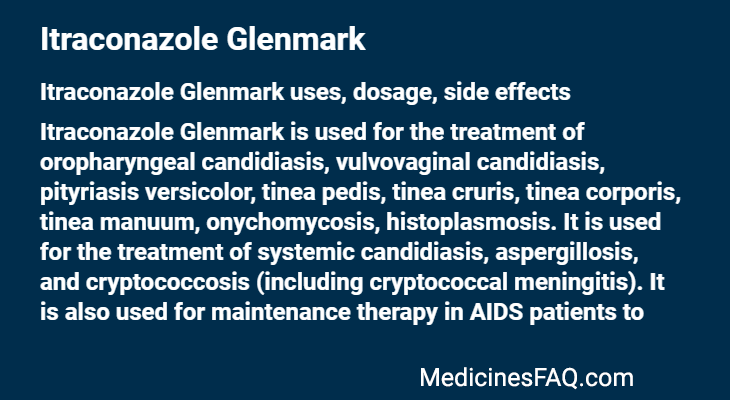 Itraconazole Glenmark