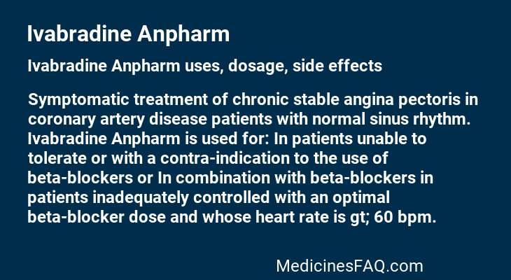 Ivabradine Anpharm