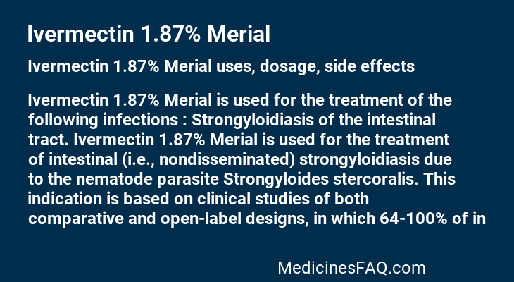 Ivermectin 1.87% Merial