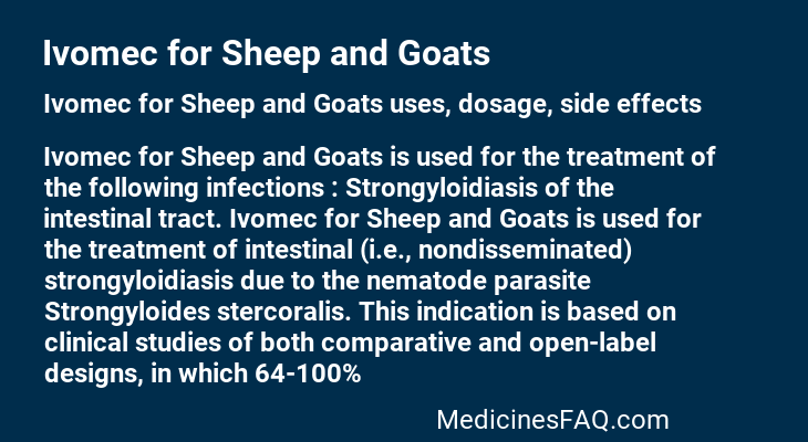 Ivomec for Sheep and Goats