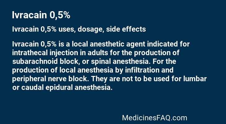 Ivracain 0,5%