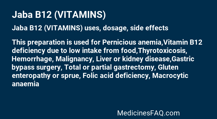 Jaba B12 (VITAMINS)