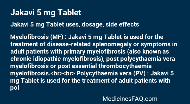 Jakavi 5 mg Tablet