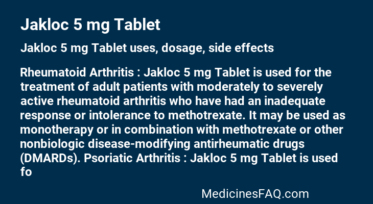 Jakloc 5 mg Tablet