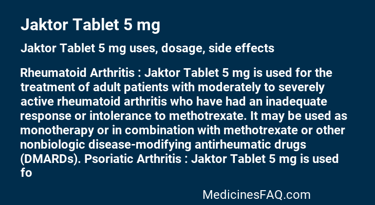 Jaktor Tablet 5 mg