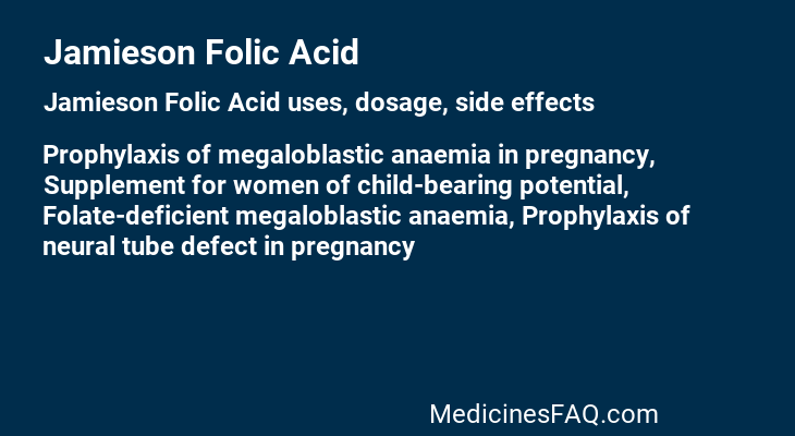 Jamieson Folic Acid