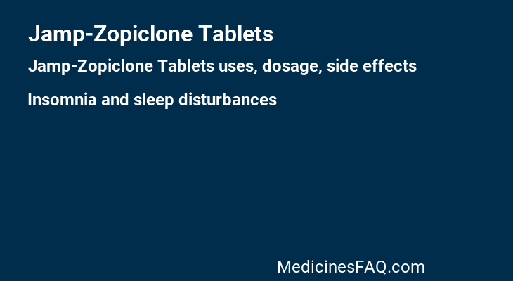 Jamp-Zopiclone Tablets