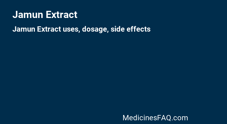 Jamun Extract