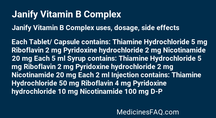 Janify Vitamin B Complex