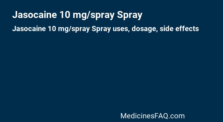 Jasocaine 10 mg/spray Spray