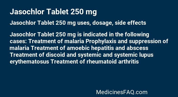 Jasochlor Tablet 250 mg