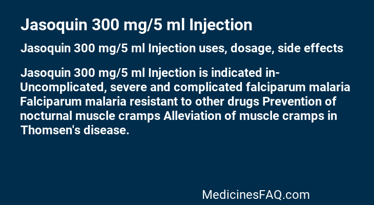 Jasoquin 300 mg/5 ml Injection