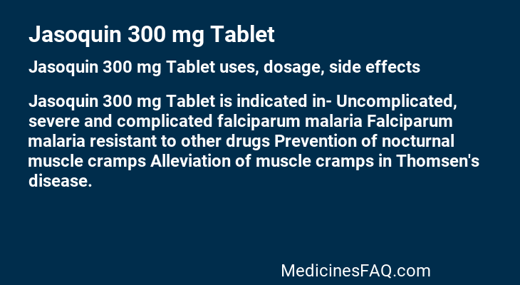 Jasoquin 300 mg Tablet