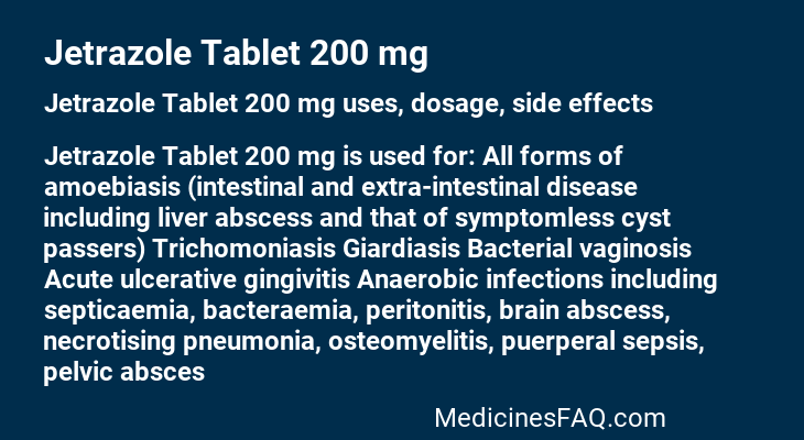 Jetrazole Tablet 200 mg