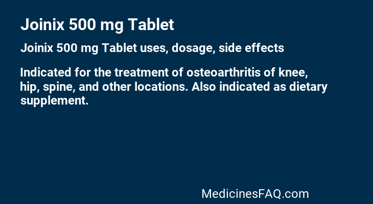 Joinix 500 mg Tablet