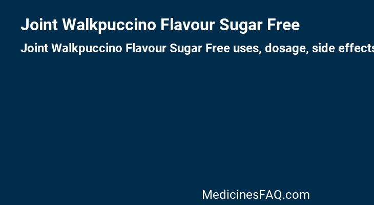 Joint Walkpuccino Flavour Sugar Free