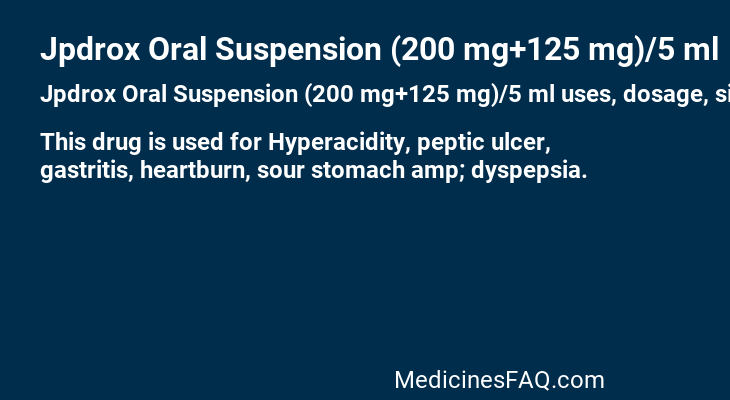 Jpdrox Oral Suspension (200 mg+125 mg)/5 ml