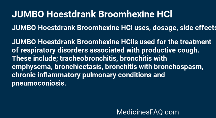 JUMBO Hoestdrank Broomhexine HCl