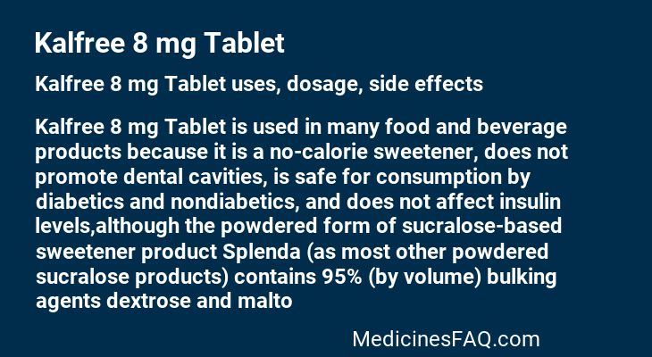 Kalfree 8 mg Tablet