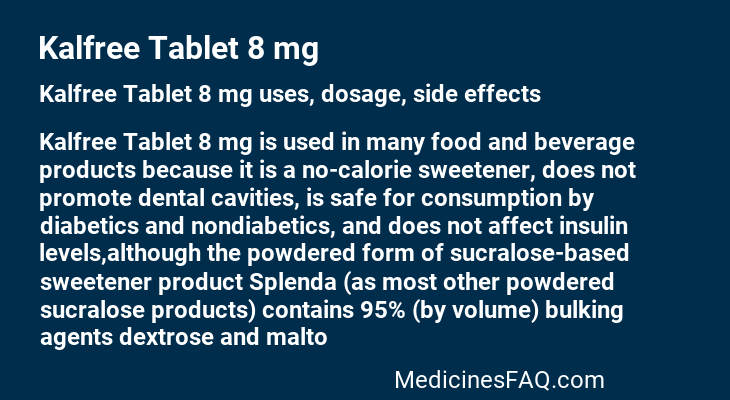 Kalfree Tablet 8 mg