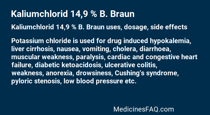 Kaliumchlorid 14,9 % B. Braun