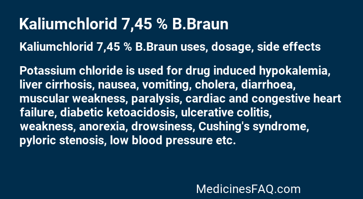 Kaliumchlorid 7,45 % B.Braun