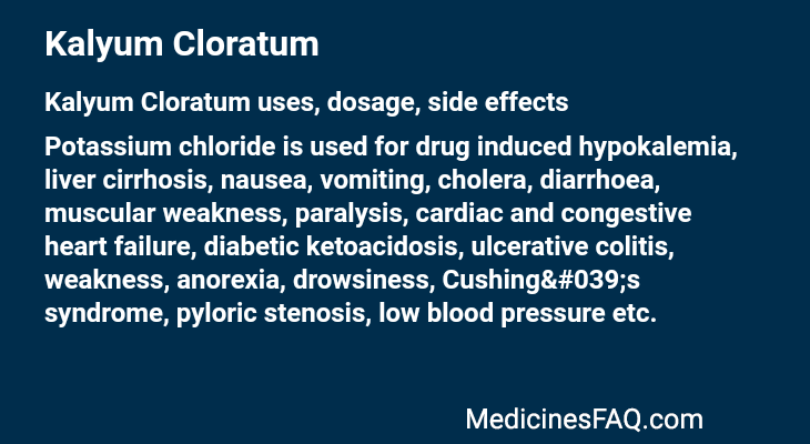 Kalyum Cloratum
