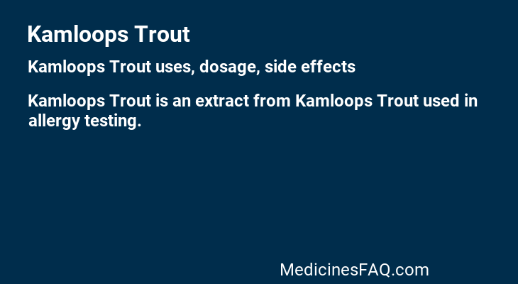 Kamloops Trout