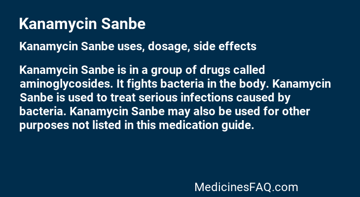 Kanamycin Sanbe