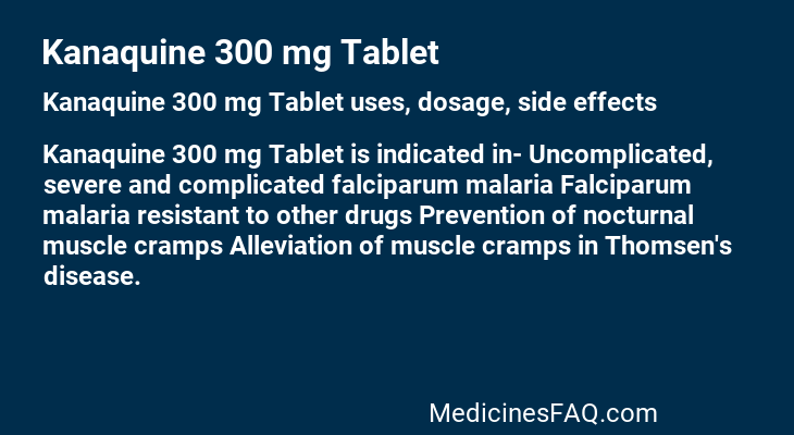 Kanaquine 300 mg Tablet