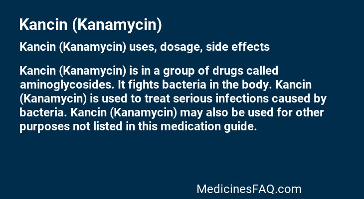 Kancin (Kanamycin)