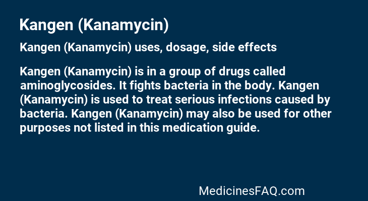 Kangen (Kanamycin)