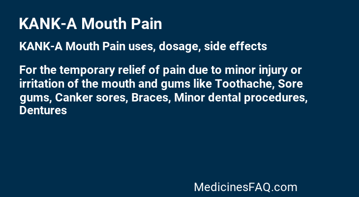 KANK-A Mouth Pain