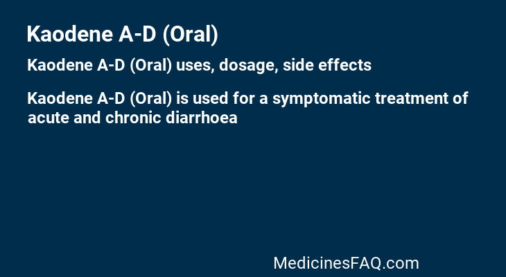 Kaodene A-D (Oral)