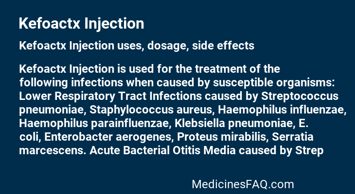 Kefoactx Injection