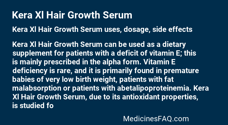 Kera Xl Hair Growth Serum
