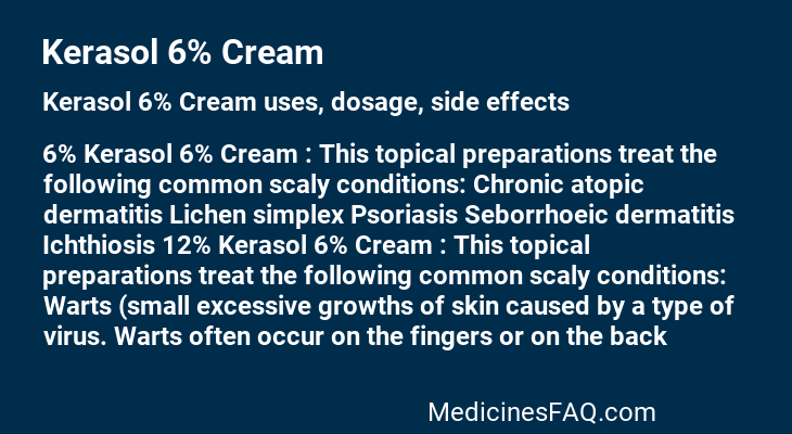 Kerasol 6% Cream