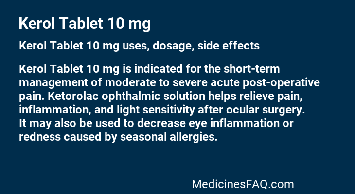 Kerol Tablet 10 mg