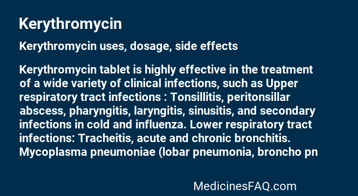 Kerythromycin