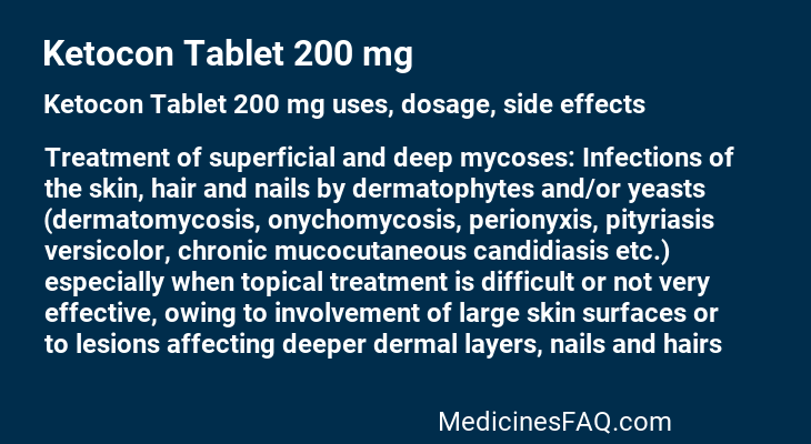 Ketocon Tablet 200 mg