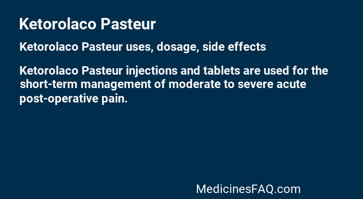 Ketorolaco Pasteur