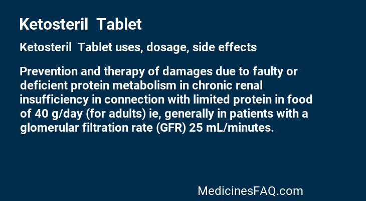 Ketosteril  Tablet