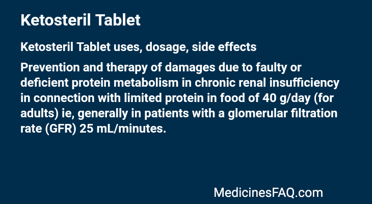 Ketosteril Tablet