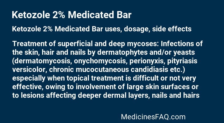 Ketozole 2% Medicated Bar