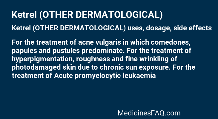 Ketrel (OTHER DERMATOLOGICAL)