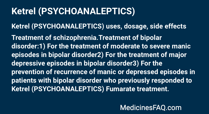 Ketrel (PSYCHOANALEPTICS)